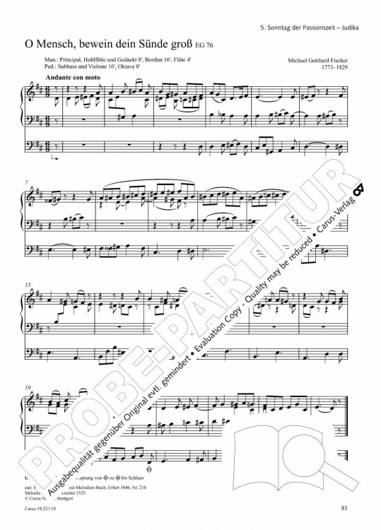 O Mensch, bewein dein Sünde groß